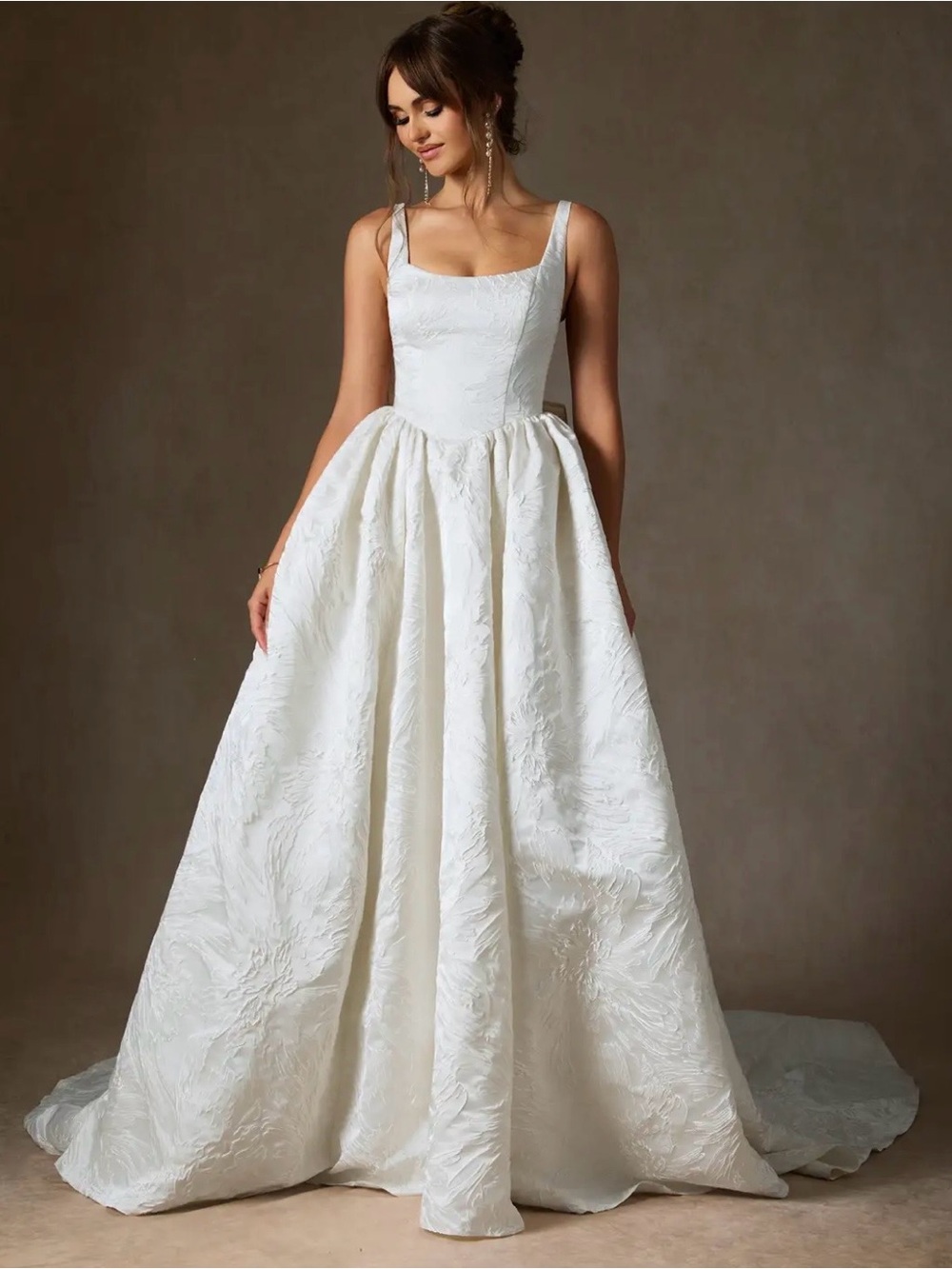 Azazie Skylin Jacquard Wedding Dress